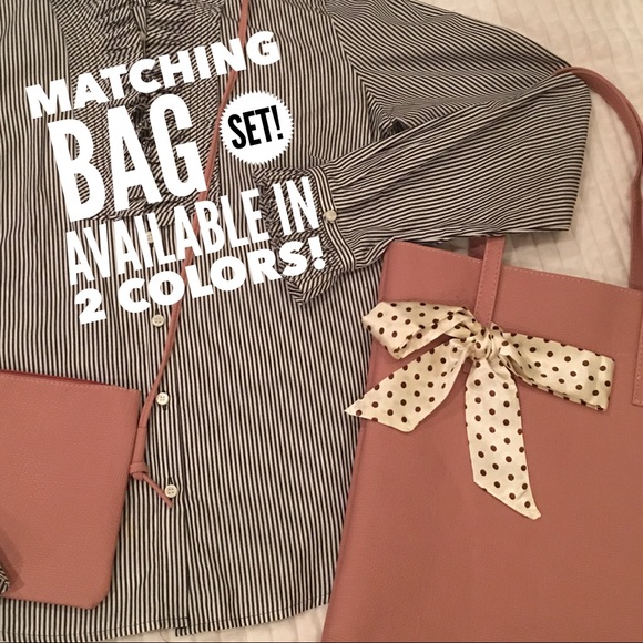 SALE! Vegan Tote & Matching Crossbody Bag - Picture 2 of 4