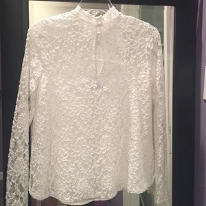 Abercrombie & Fitch white lace top