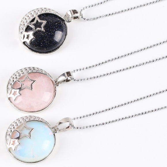 Chakra Semi Precious Stone Opal Amethyst Rose Star