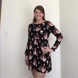 Black Floral Dress from PacSun