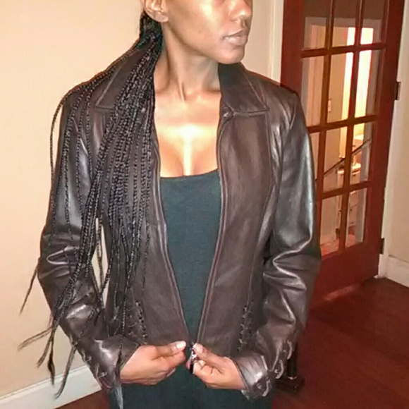Brown Leather coat (Cyber Monday sale)