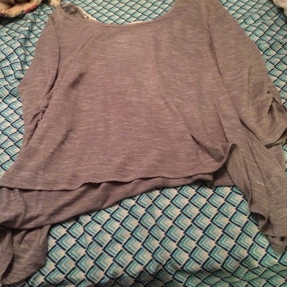 Hi lo top with lace detail