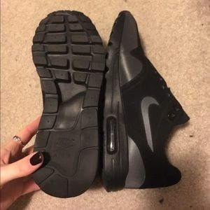All Black Reflective Nike Airs