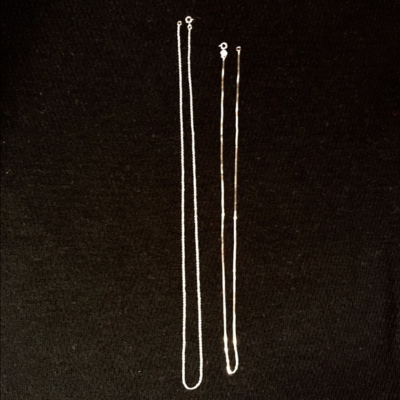 Sterling silver necklace chain.