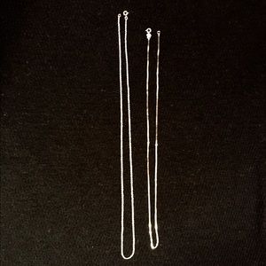 Sterling silver necklace chain.