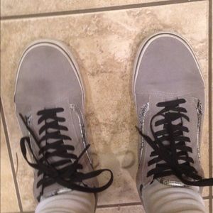 Vans grey snakeskin old-schools