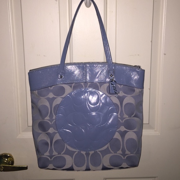Blue Coach Shoulder Bag