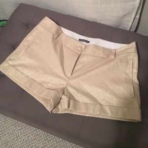 Sparkly gold shorts size 12