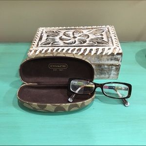 Coach "Gabrielle" eyeglasses in Dark Tortoise EUC