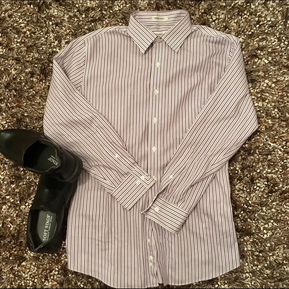 Kenneth Cole⚫️Slim Fit⚫️No Iron⚫️Dress Shirt - Picture 3 of 4