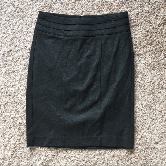 CAbi charcoal knit pencil skirt - SIZE 2