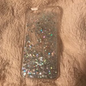 iPhone 6 Silver Glitter Case