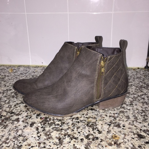 Grey booties