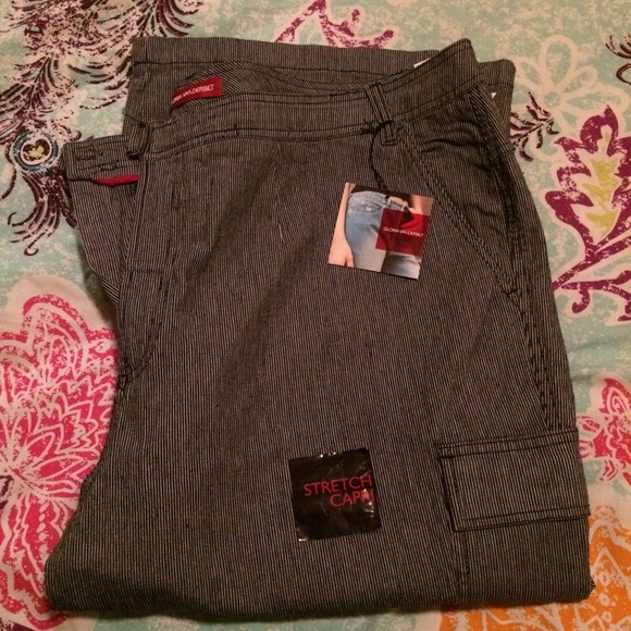 Pinstriped pants
