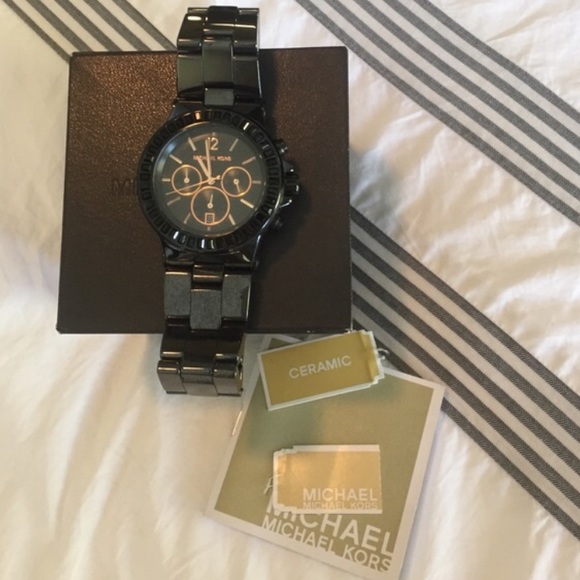 Michael Kors oversized black watch