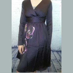 Stunning plum silk dress