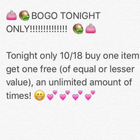 BOGO SALE TONIGHT ONLY!!!!! 💋💋💋💋