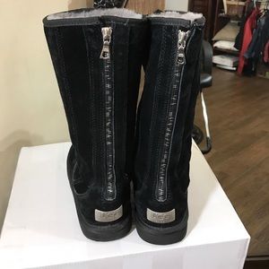 Black suede UGG boots size 6