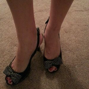 Miss Bisou sling back peep toe