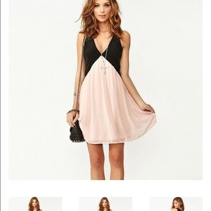 Black & pink dress