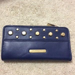 Michael Kors blue leather wallet
