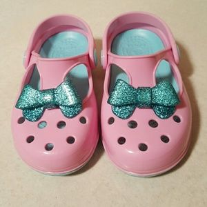 Kids Carlie Glitter Bow Mary Jane In Pink