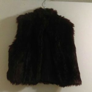 Faux fur vest