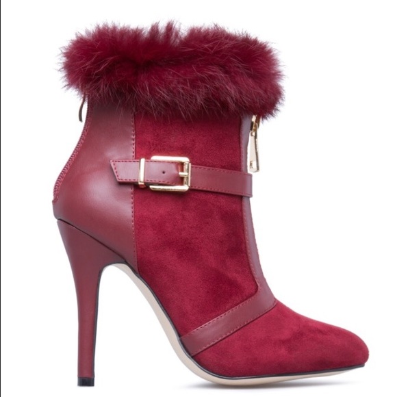 ❣️❣️ankle bootie,wine/maroon colour ❣️❣️ - Picture 2 of 4