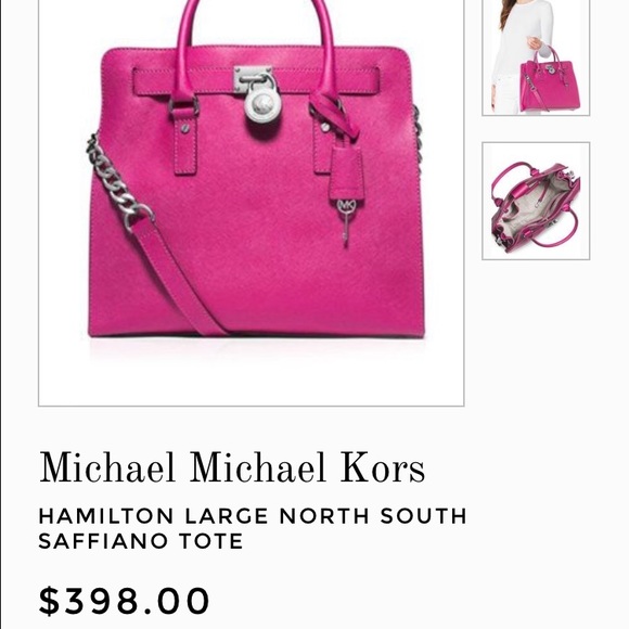 Michael Kors Hamilton Tote Large Raspberry - Picture 2 of 4