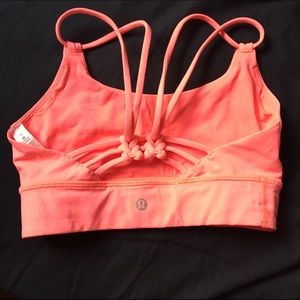 Lululemon Coral Strappy Sports Bra