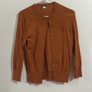 Dark orange cardigan