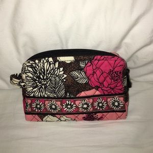 Vera Bradley Travel Pouch in Mocha Rouge