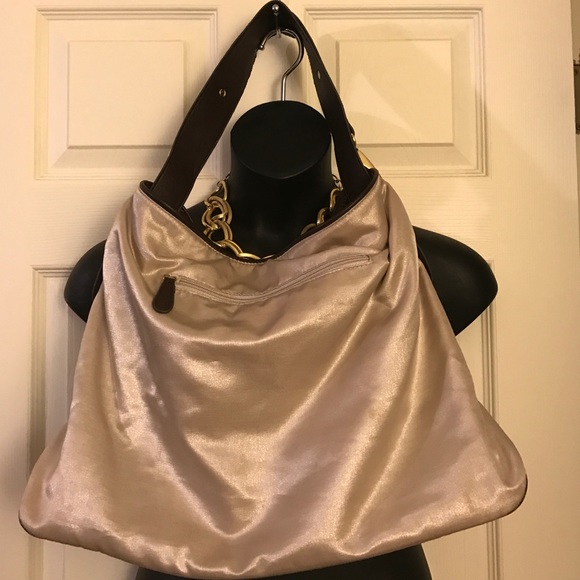 Kenneth Cole champagne tote/ satchel vguc - Picture 2 of 4