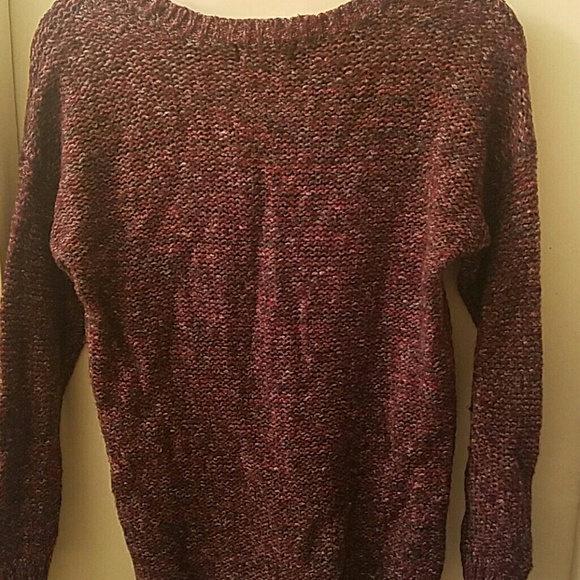 Forever 21 maroon knit sweater - Picture 2 of 2