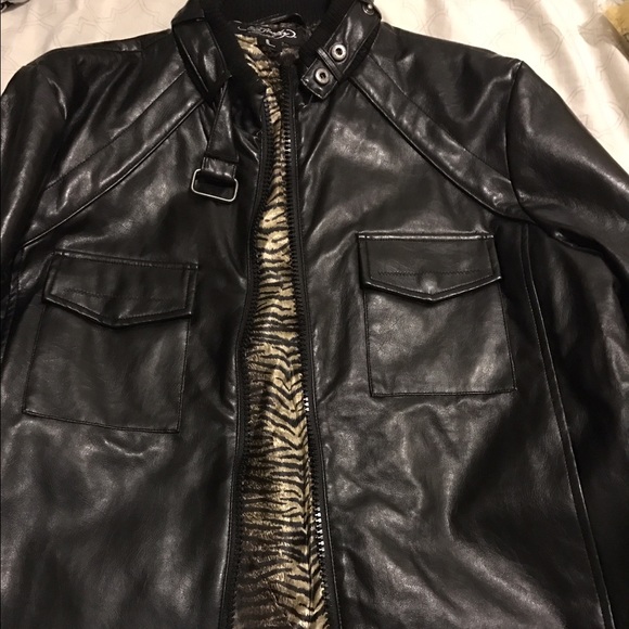 Ed Hardy Leather Jacket