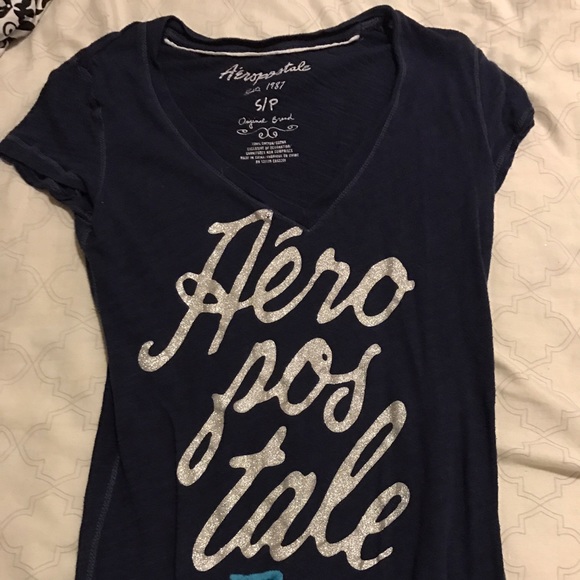 Blue Aeropostale shirt