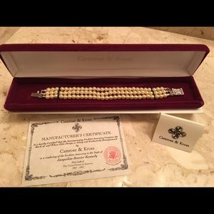 Camrose & Kross 7 3/8" Faux Pearl braclet