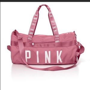 Pink VS duffel *Grey* like new!