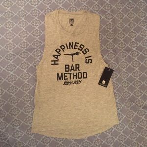 Bar Method Grey Tank Top NWT