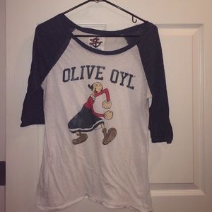 Forever 21 Olive Oyl tee LARGE