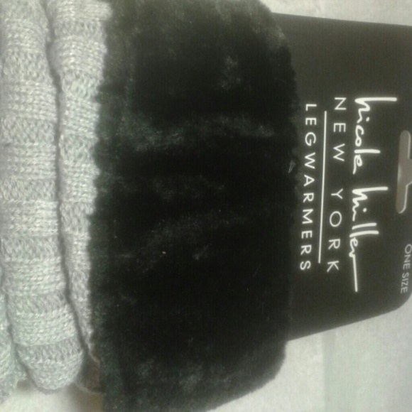 ☃️NWT Nicole Miler Leg Warmers Grey - Picture 2 of 4