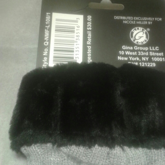 ☃️NWT Nicole Miler Leg Warmers Grey - Picture 3 of 4