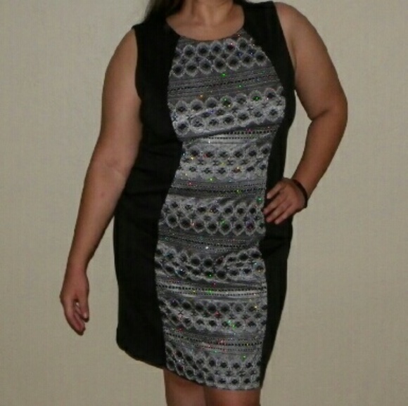 Barely Worn Black Sequin Dress