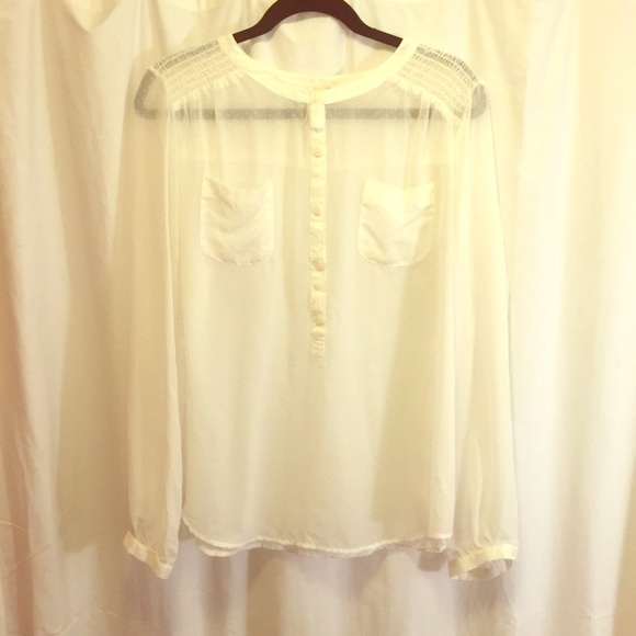 White polkadot blouse