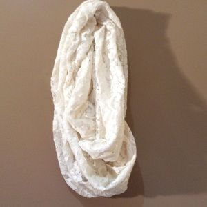 White Lace Scarf