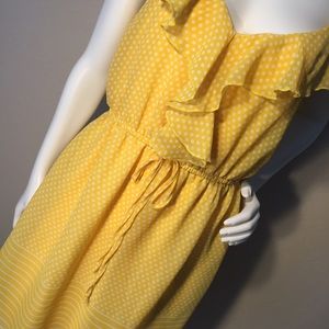 BeBop ✨Yellow Polka Dot Sun Dress ✨