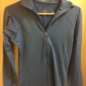Nike light blue half zip