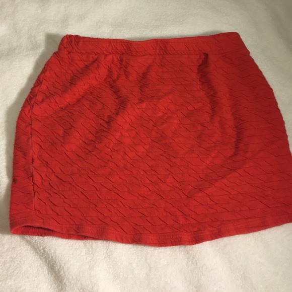 Cute Red Mini Skirt