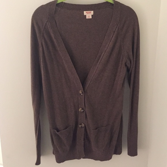 Brown long cardigan
