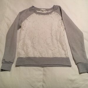 Laced sweater shirt